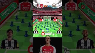 ARSENAL vs NEWCASTLE UNITED | EFL CUP HIGHLIGHTS | MARBLE FOOTBALL |01/07/25| #espn #asmr