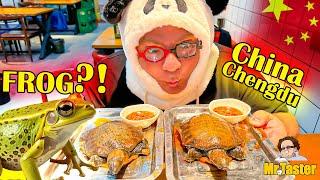 Surviving Spicy Sichuan Frog and Turtle in the City of Pandas, Chengdu, China