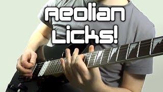 Aeolian Guitar Licks (Natural Minor Scale) & Ideas