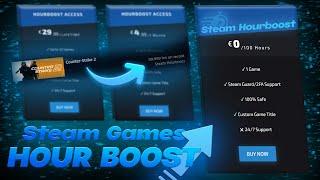 BOOST CS2 HOURS FOR FREE! / HOW TO GAIN HOURS ON ANY STEAM GAME 2024!