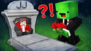 JJ Built a House Inside a GRAVESTONE To Prank Mikey in Minecraft (Maizen)