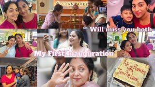 My first Inauguration and Tanvi’s Farewell | Sindhu Krishna