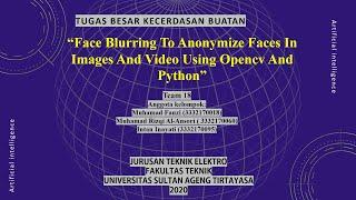 Face Blurring In Images And Video Using Opencv And Python - team 18 - English Subtitle