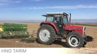 Mf 3105 ve 5445 tırmık ile (Azkan) nohut ekilişi (HNO TARIM) (İKİPINARLI SEFA)