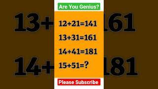 IQ test  Only for Genius #viral #iqtest #puzzle #upsc #shorts #ssc #upsv#bank#ips#ias#tips#bps