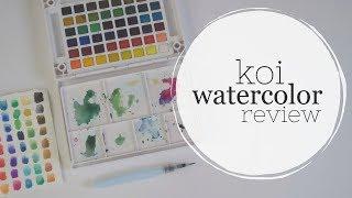 Watercolor Basics + Sakura Koi REVIEW