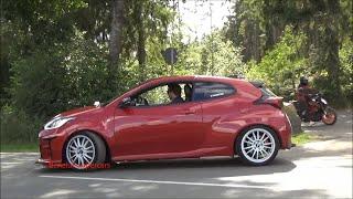 Marchettino at the nurburgring in his Toyota Yaris GR