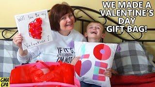 Cohen & Namaw Make A Valentine's Day Gift Bag Filled With Candy & A Craft! 2022