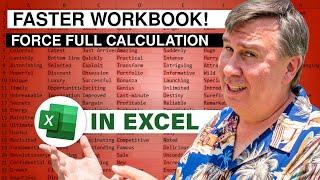 Excel Slow Workbook Speeds Up Instantly With ForceFullCalculation Toggled  Off - 2644