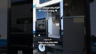 Salem Grand Villa 42FT Front Living  #salem #grandvilla #destination #trailer #rvliving #rvlife