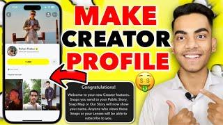 How To Create Creator Profile On Snapchat | Snapchat Creator Account Kaise Banaye