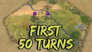 Tackling the First 50 Turns - Civilization 6 Tutorial