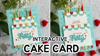 INTERACTIVE Birthday Cake Card (Pretty Pink Posh February 2024 Release)