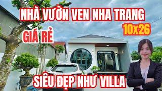 TẾT ĐẾN mua căn nhà vườn ven Nha Trang đẹp như villa 3,58 tỷ 260m2 mặt tiền 10m cho chú dể thương