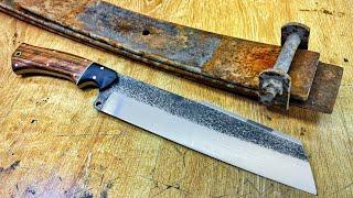 Making A Chopper Knife From An Old Spring