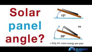 At What Angle Should Rooftop Solar Panels Be Installed?