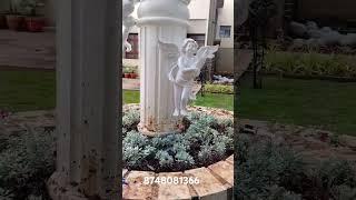 Garden pillar statue