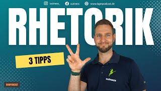 Rhetorik - 3 Tipps | Eine Rede halten | Nervös auf der Bühne, was tun?