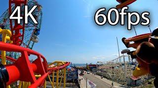 Phoenix horizon leveled front seat on-ride 4K POV @60fps Deno's Wonder Wheel Amusement Park