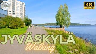 Relaxing Walking around Jyväsjärvi Lake | Jyväskylä, Finland | September 2023 | Binaural Audio | 4K