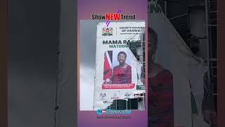 Kenyans removes first lady's billboard  #shownewtrend