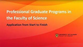 Application Guide Tutorial for the Professional Graduate Programs