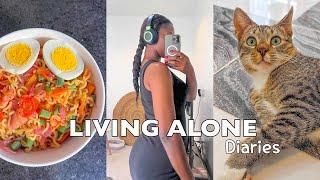 Living Alone Diaries | i got a cat | home cooking | realistic life of a Nigerian girl