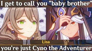 LISA Meets CYNO HIDDEN LOCATION in Mondstadt Cutscene Genshin Impact