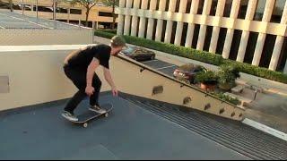 HUGE 27 STAIR HUBBA 180 Nosegrind - WTF! - Aaron Wilson