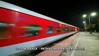 First LHB Run of 12359 Kolkata - Patna Garib Rath Express with 3E coaches powered by HWH WAP5