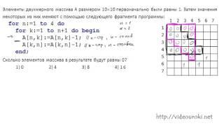 A12. Обработка массивов и матриц