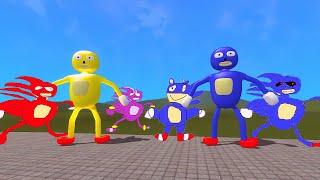 SONIC 2D SANIC CLONE MEMES Vs SONIC 3D SANIC CLONES MEMES in Garry's Mod