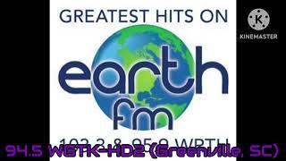 WRTH 103.3 (Greer, SC) “Earth FM 103-3 / 95-9” Station ID