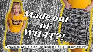 Made Out of WHAT?! The Upcycled DIY Rug Skirt (with pockets!)