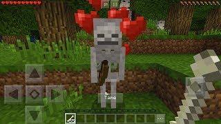 How To Make a Friendly Skeleton in Minecraft Pocket Edition (Friendly Skeleton Addon)