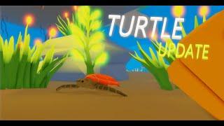 Underwater animal simulator turtle update!!! (Roblox) 