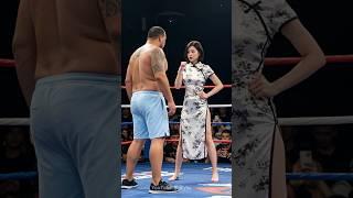 Facing disrespect, Kung Fu Girl defeats her strong opponent #kungfu #fight #boxing #ai