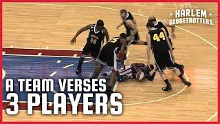 Amazing! 3 Globetrotters Take On Full Team | Harlem Globetrotters