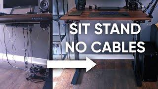 Sit Stand Desk Cable Management!