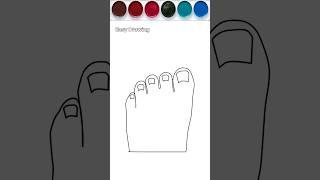 Feet Drawing #feet #drawing #shorts #viralmusic