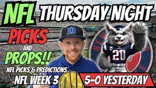 NFL LOCK!! Patriots vs Jets Thursday Night Football Picks | FREE NFL Predictions & Player Props