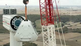 This is how we installed this AMAZING #windturbine | ACCIONA Energía