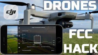 DJI Fly App hack to unlock CE to FCC radio transmission power for DJI Mini 2 and Air 2