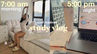 STUDY VLOG med student days, finding balance, notion tour, productive & aesthetic vlog