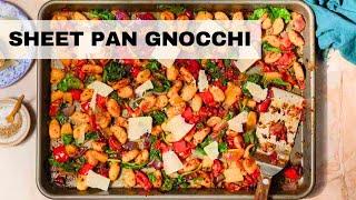 Sheet Pan Gnocchi | Easy Gnocchi Recipe (Vegetarian Recipe)