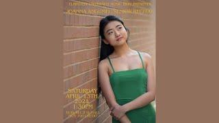 Joanna Angumei's Senior Recital