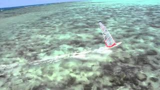 Diabolo funboard windsurfing paradise New Caledonia