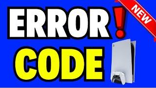 How to Fix Error Code on PS5 ( All Code Fix )