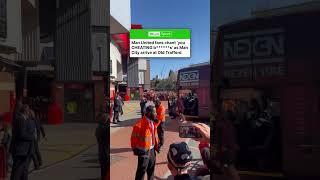 Manchester United fans chant ‘you CHEATING b******s’ as Manchester City arrive at Old Trafford 