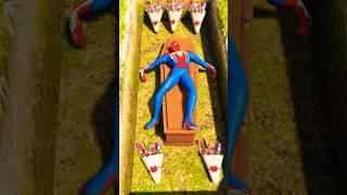 SPIDERMAN IS DEAD  HULK AND RED HULK CRYING | MARVEL TOYS #ytshorts #gta #ragdolls #spiderman